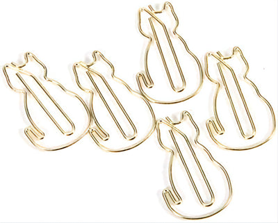 Adourable cat shaped paper clips