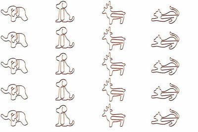 Cute animal shaped paper clips