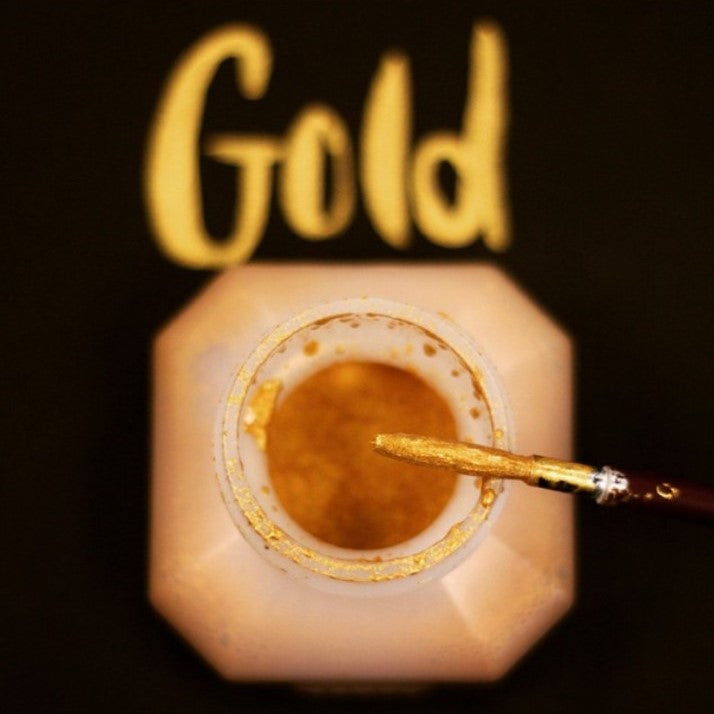 Kuretake Brilliant Gold Ink - Gold Mica 60ml