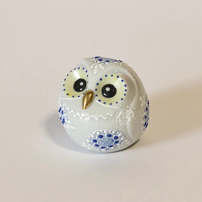 KUTANIYAKI Owl "HAKUMORI" (Size No.2.2)