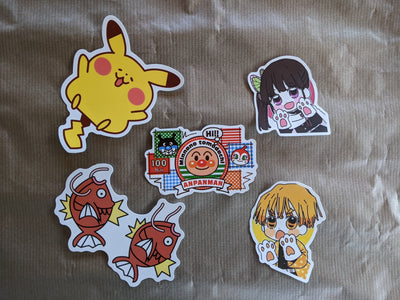 Anime Stickers - Pack of 4