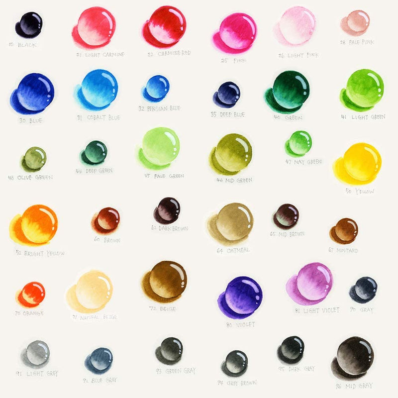 Kuretake ZIG Clean Color Real Brush - 36 Color set